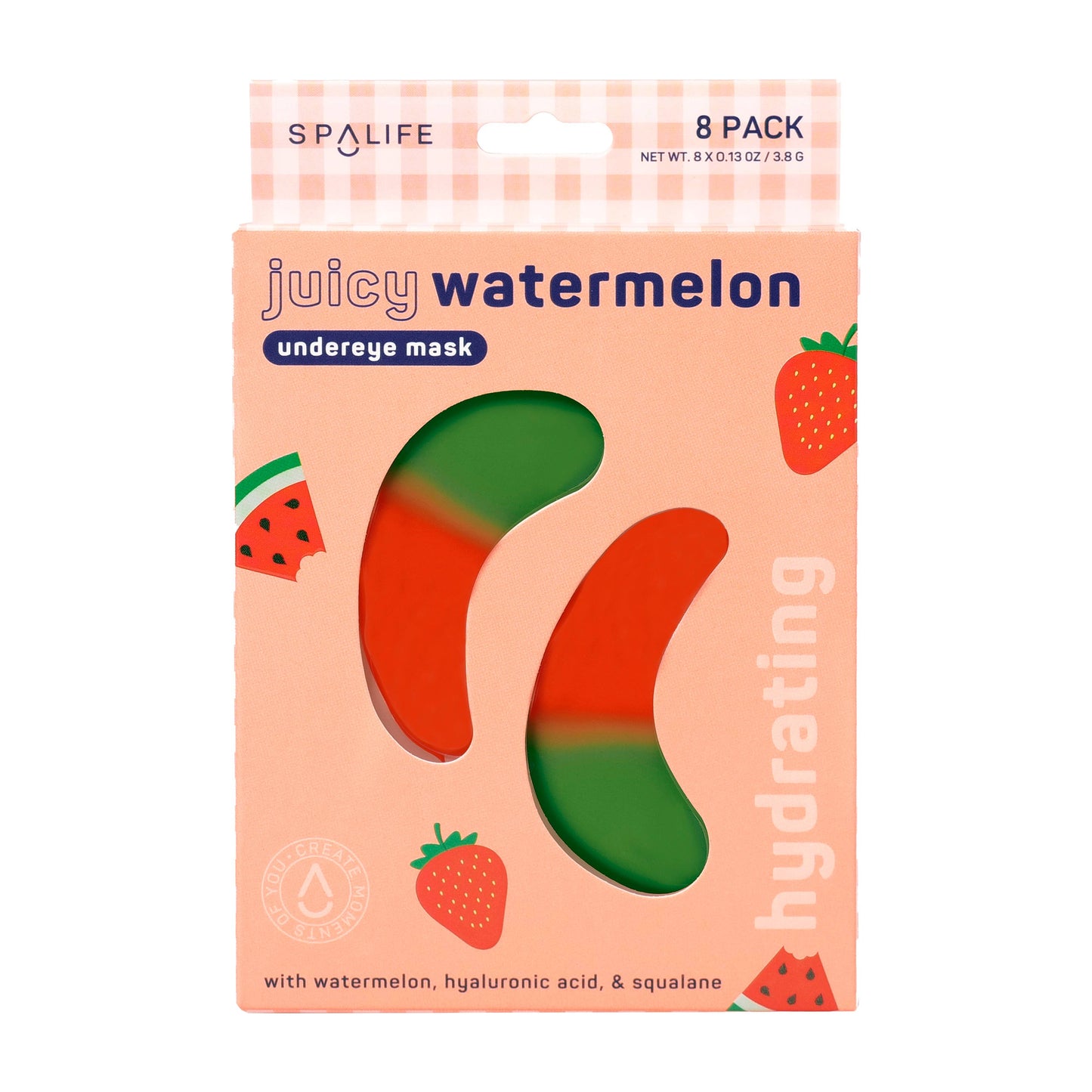 "Bright-Eyed Hangover" π Juicy Watermelon Undereye Patches (8 Pairs) by My Spa Life