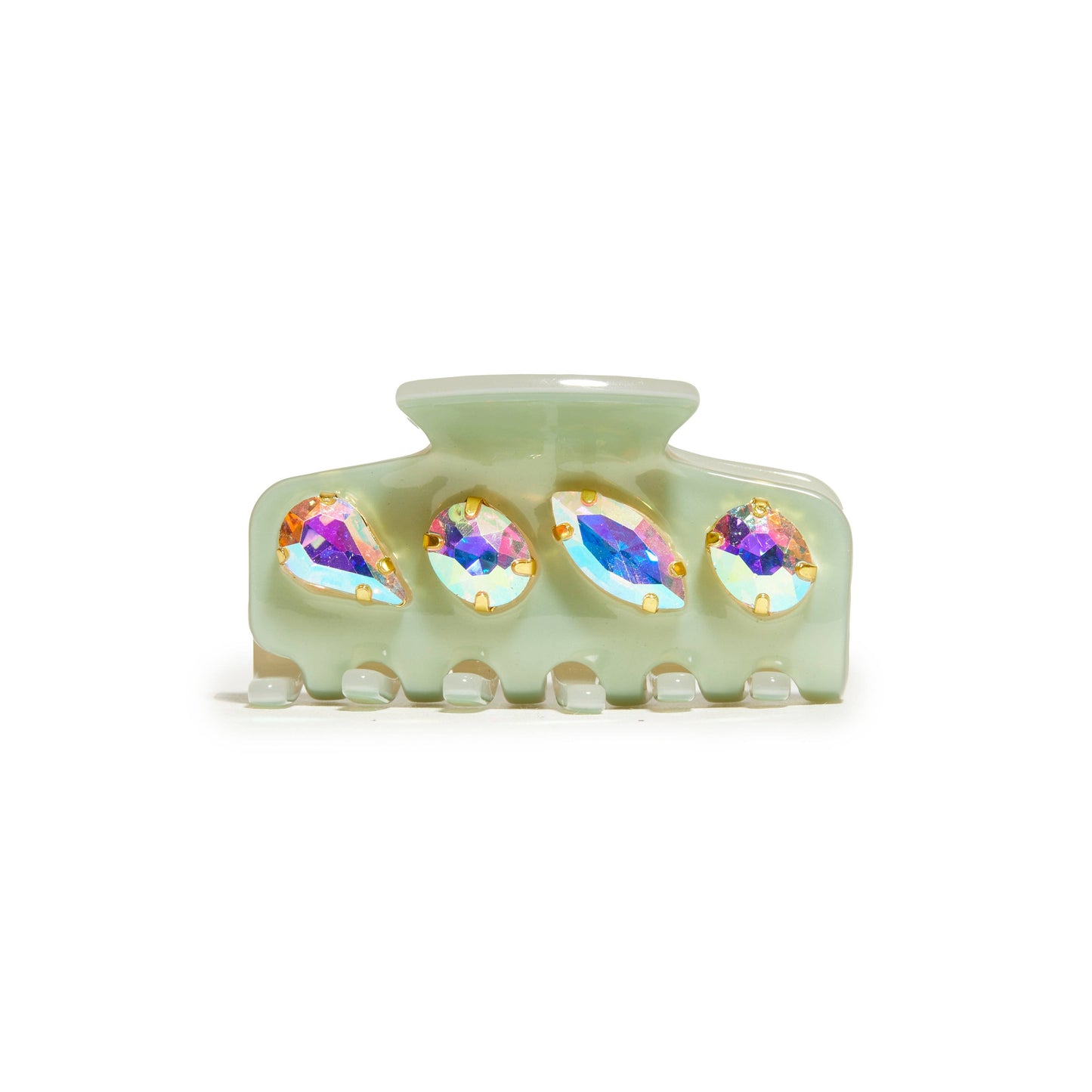 “Green with Envy Claw Clip” 💚
Sage Swirl Mini Claw Clip by Lele Sadoughi