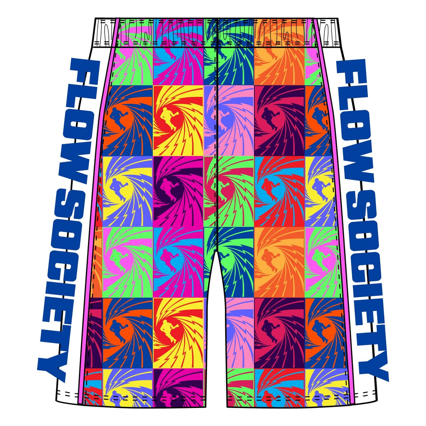 “License to Rip” ⚡ Boys Lightning Bolt Lacrosse Shorts by Flow Society