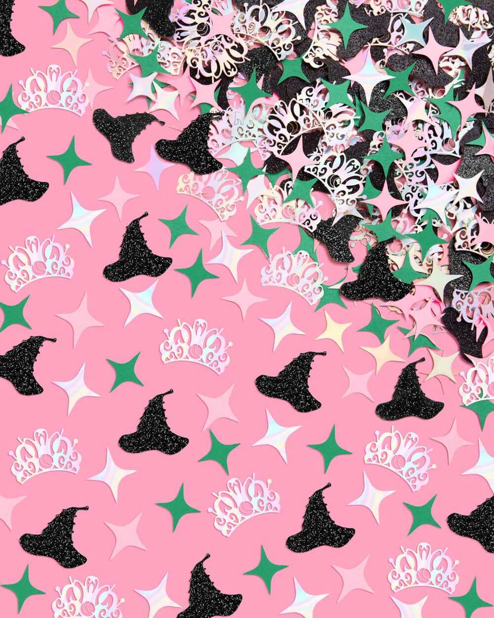 “Wicked” 💚🩷 Witch Confetti - 200 pc confetti kids pink green