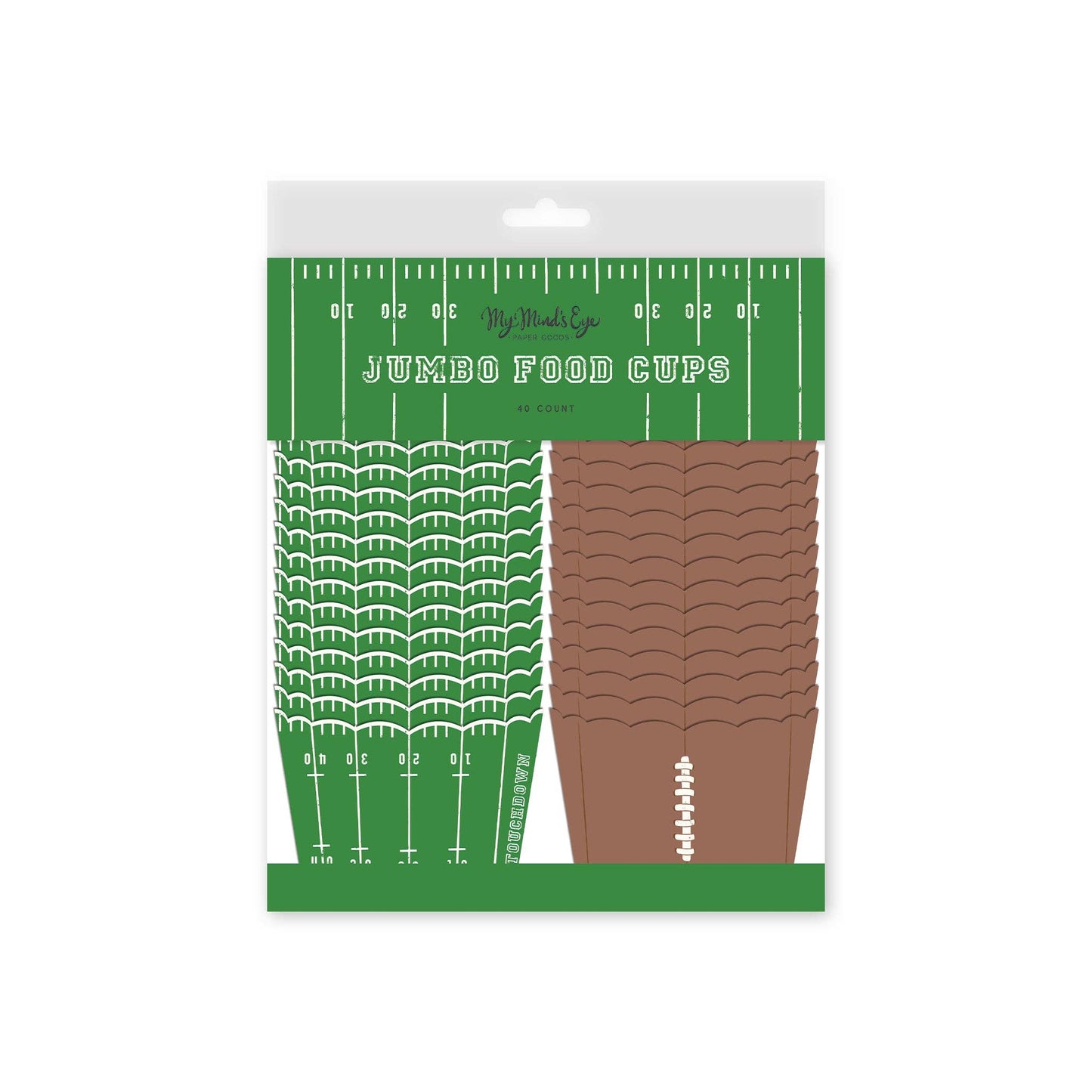 “Snack Attack” 🏈 Jumbo Football Food + Baking Cups