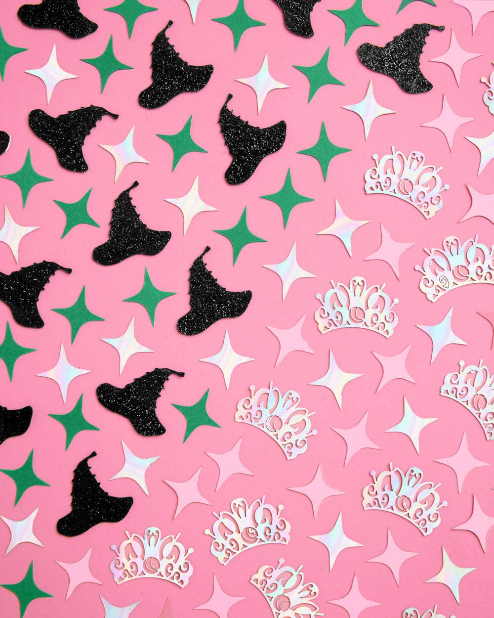 “Wicked” 💚🩷 Witch Confetti - 200 pc confetti kids pink green