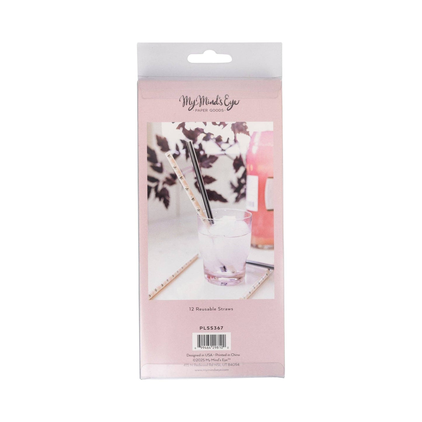“Sippin’ Spooky” 👻 Pink & Black Ghost Reusable Straws