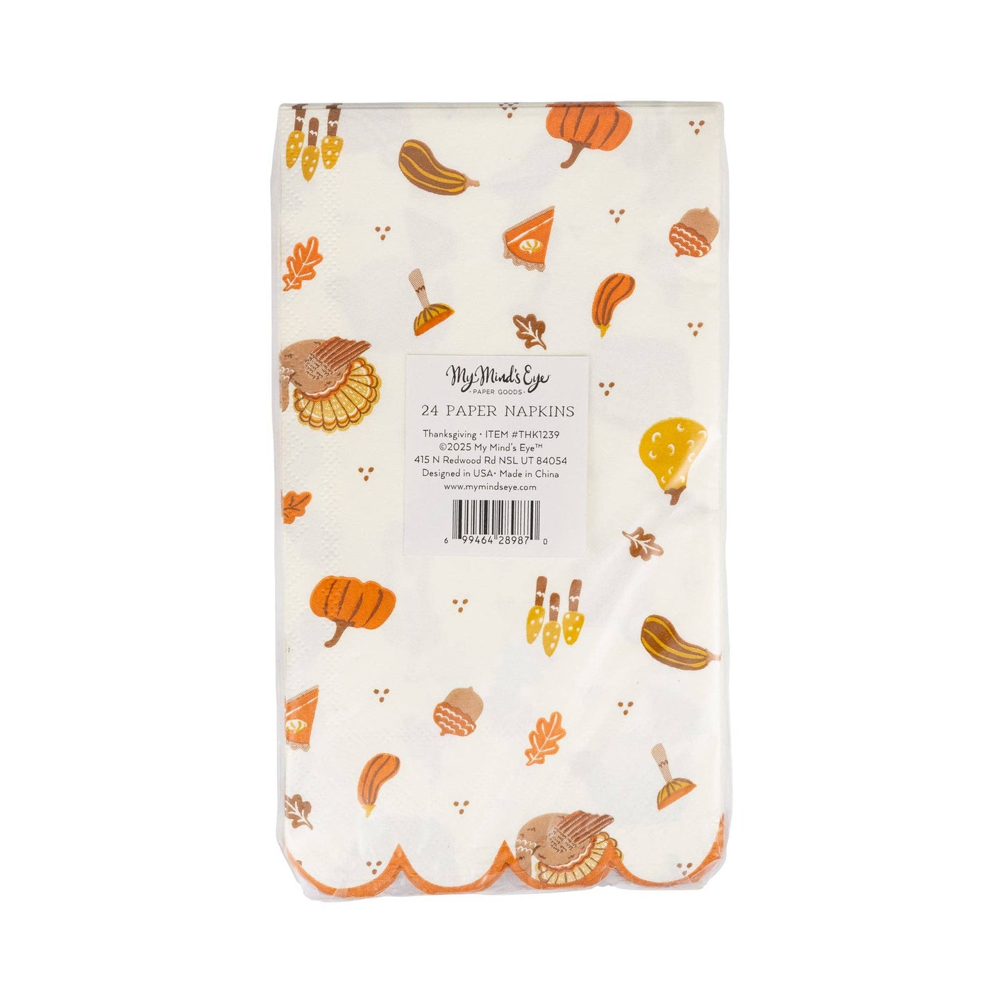 “Feast Mode” 🦃 Thanksgiving Icons Dinner Napkins