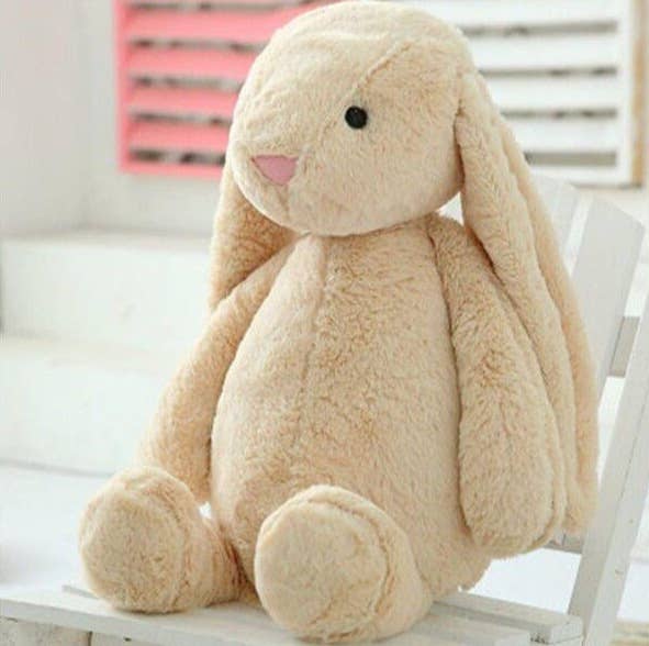 40cm Custom Named Embroidered Plush Bunny – Personalized Easter Gift for Kids and Adults