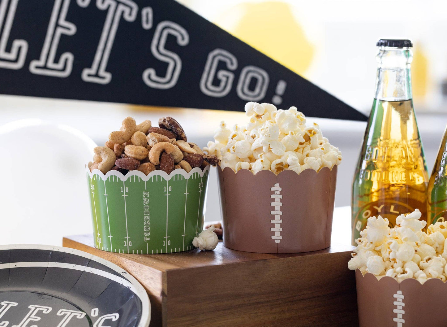 “Snack Attack” 🏈 Jumbo Football Food + Baking Cups