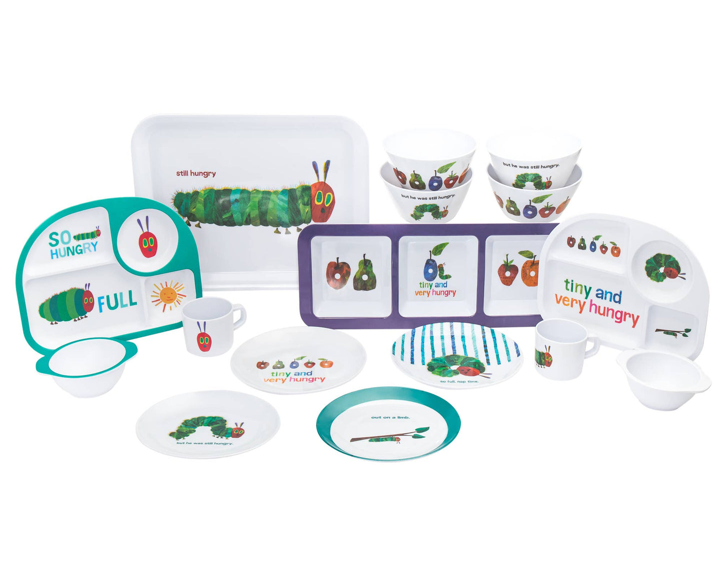 “The Very Hungry Caterpillar by Eric Carle” 🐛 Kid's 7" Plates