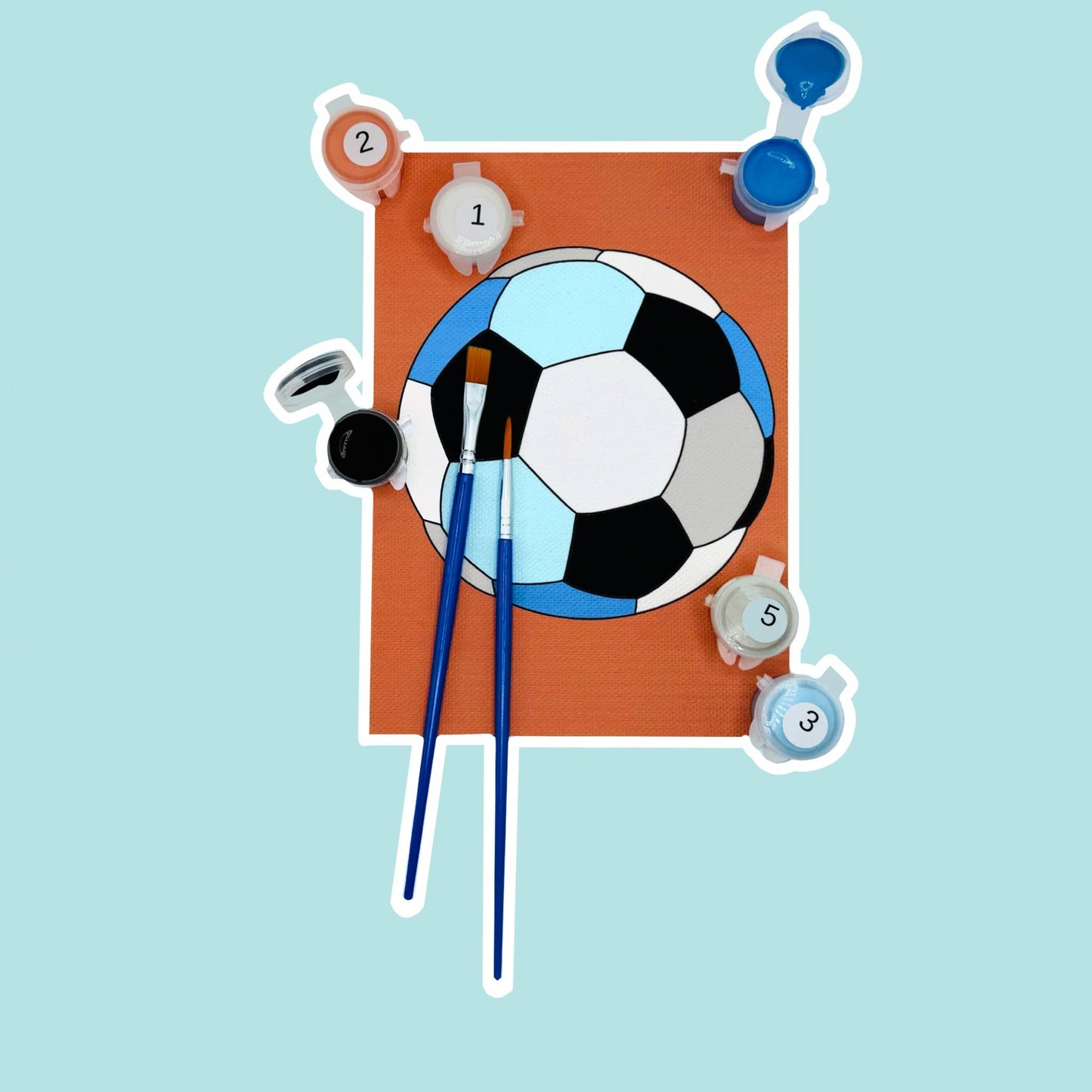 "Goal Getter" ⚽ Soccer Paint by Number Kit by Colorful Creators
