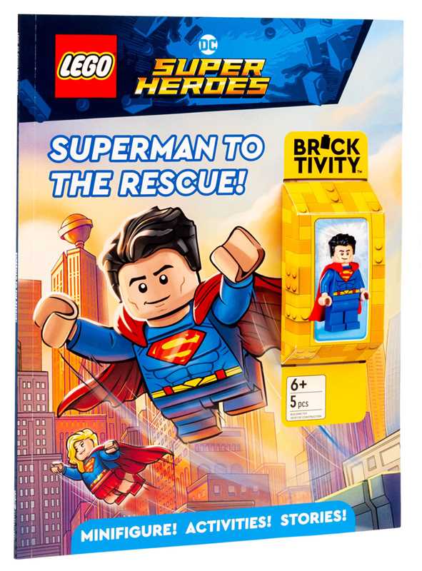 LEGO Superman minifigure included with activity book