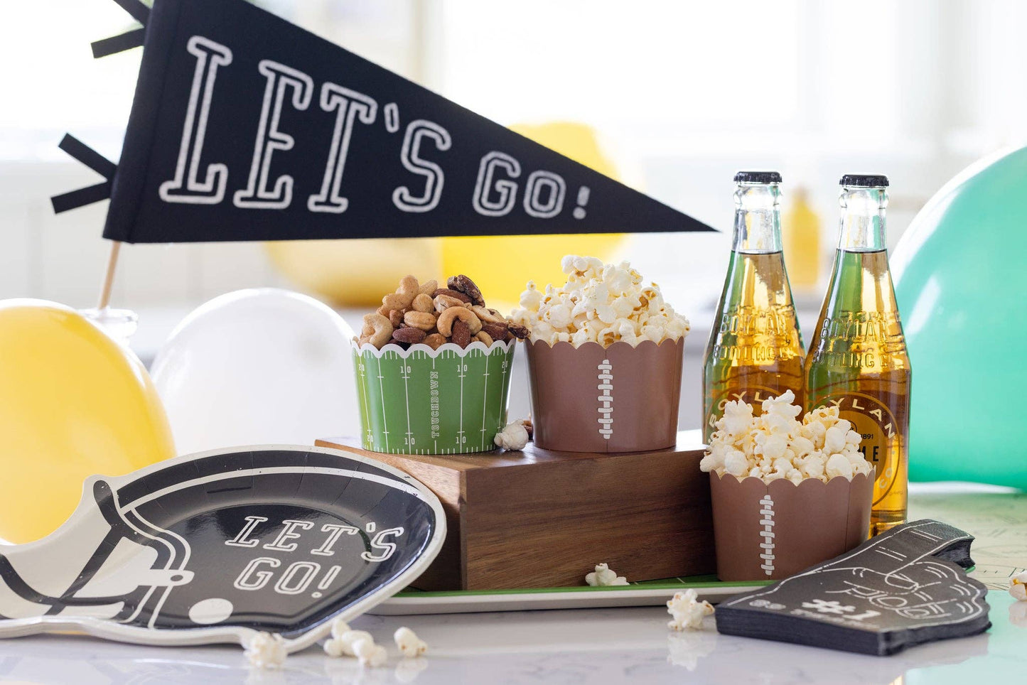 “Snack Attack” 🏈 Jumbo Football Food + Baking Cups