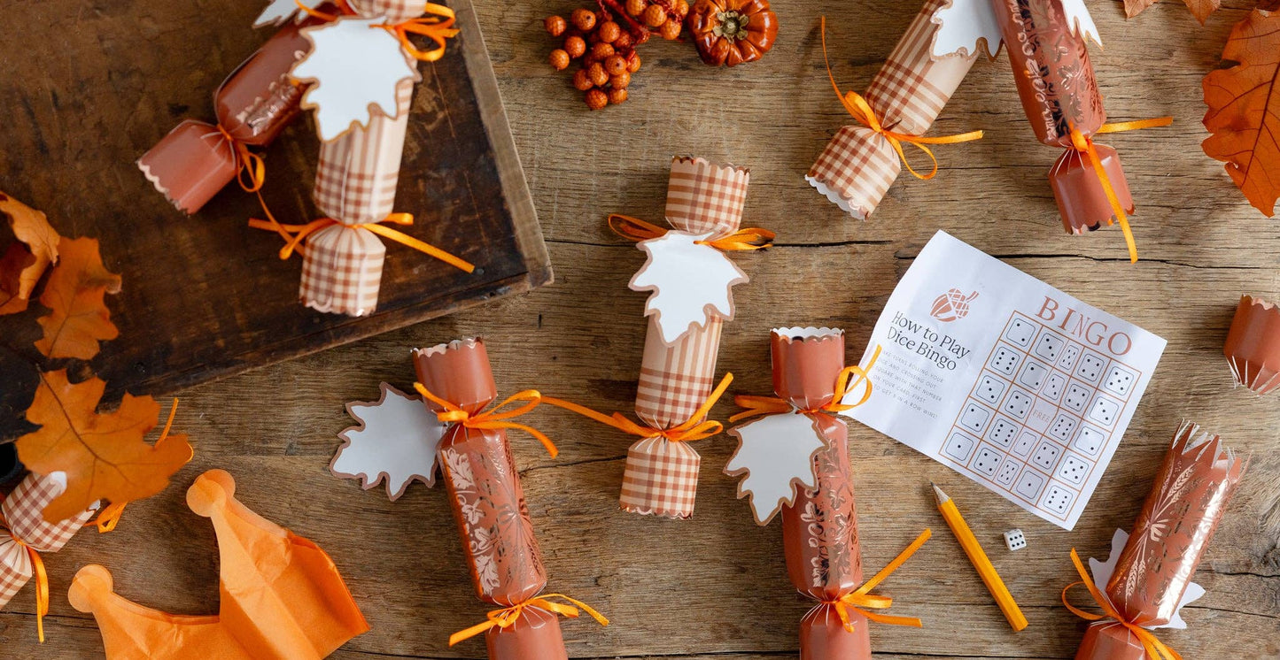 “Wheatful Thinking” 🌾 Thanksgiving Party Crackers