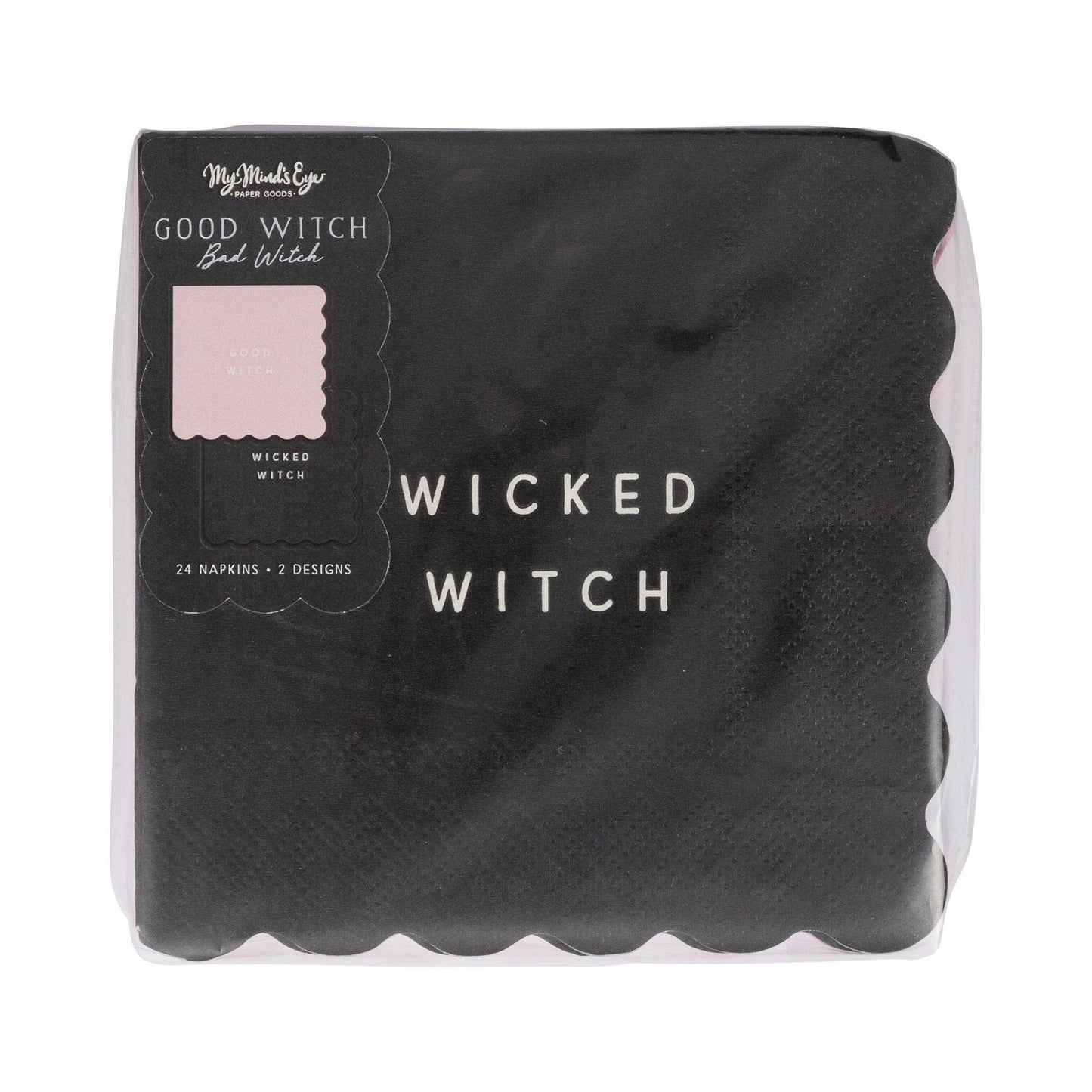 “Witch, Please” 🧙 Good Witch Bad Witch Cocktail Napkin Set