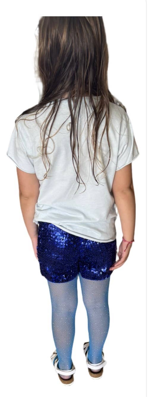 Sparkly camp shorts with sequins