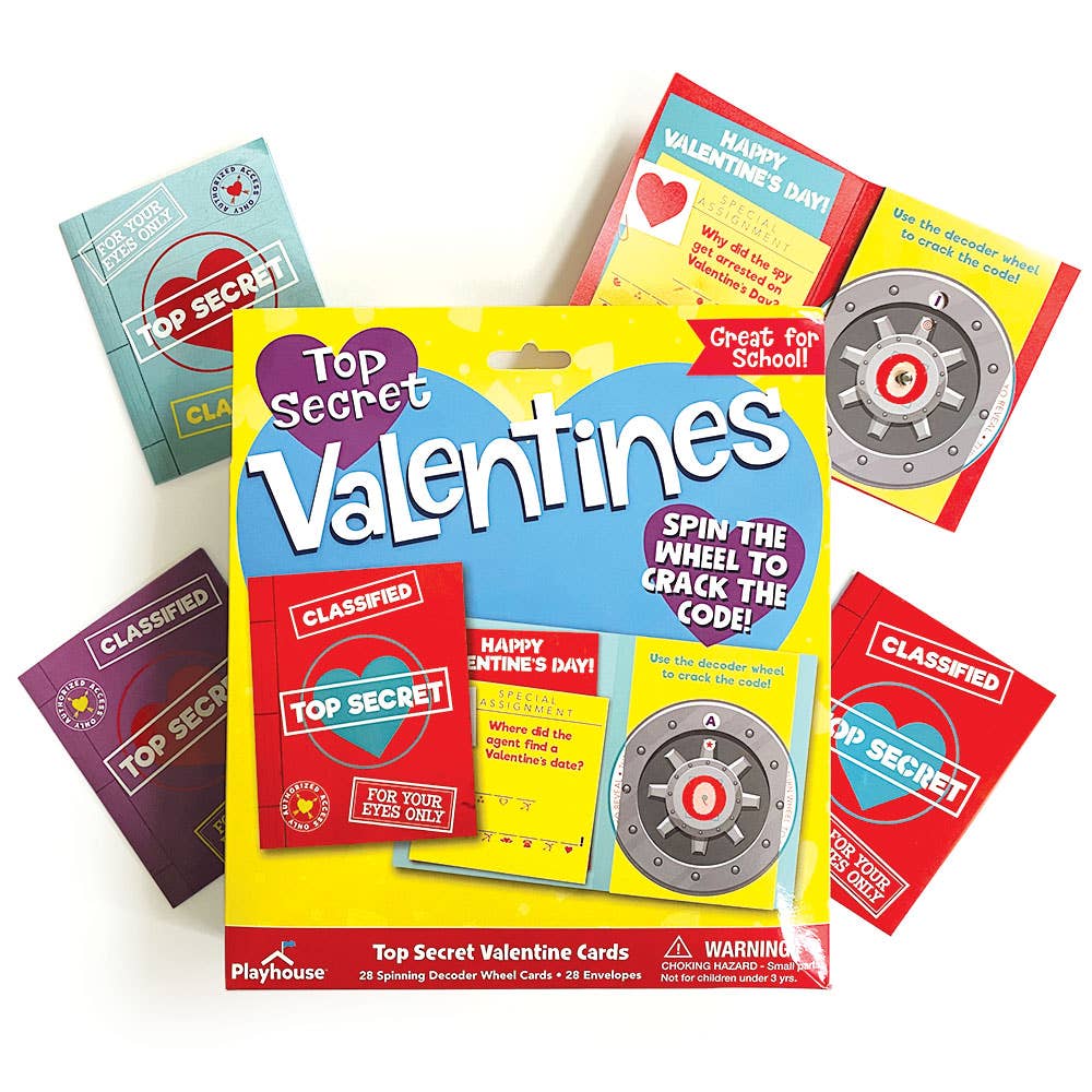 Kids detective themed Valentine party cards