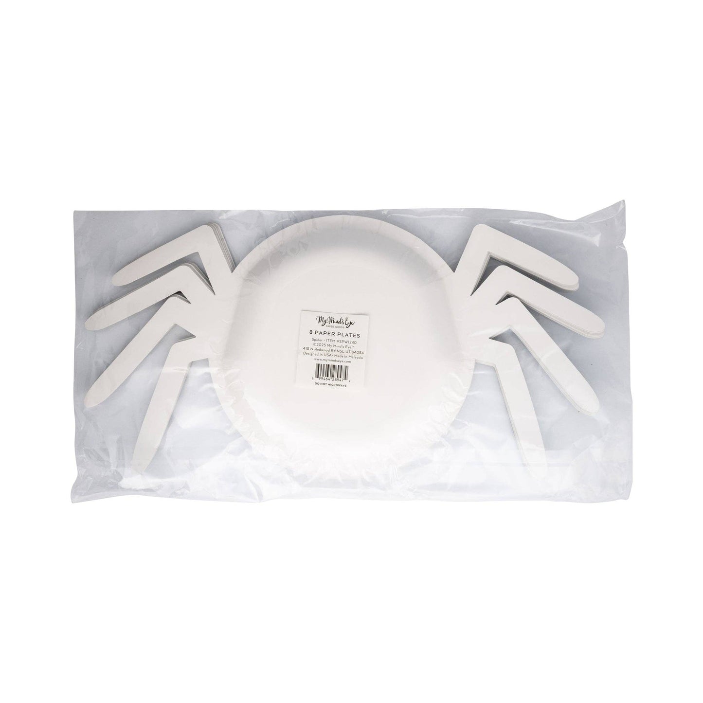 “Fright Bite” 🕷️ Spider Shaped Plates (Set of 8) by My Mind’s Eye