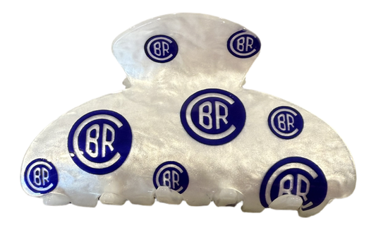 Custom acrylic camp hair clip – logo design available for most camps