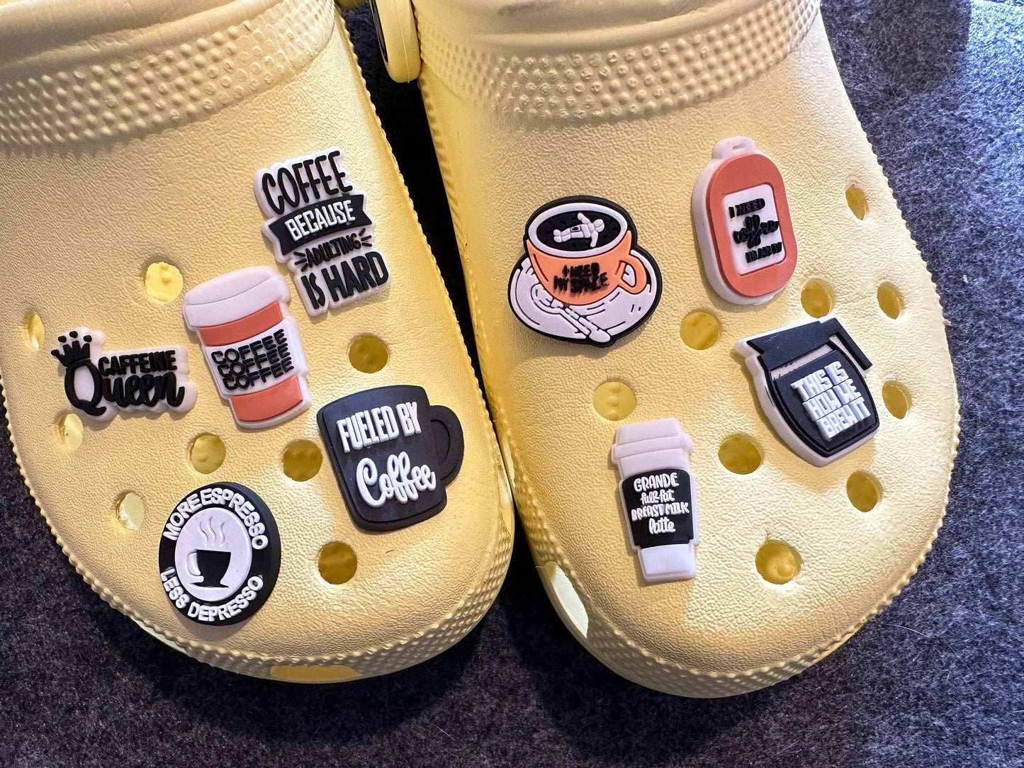 Stylish croc accessories for personalized footwear