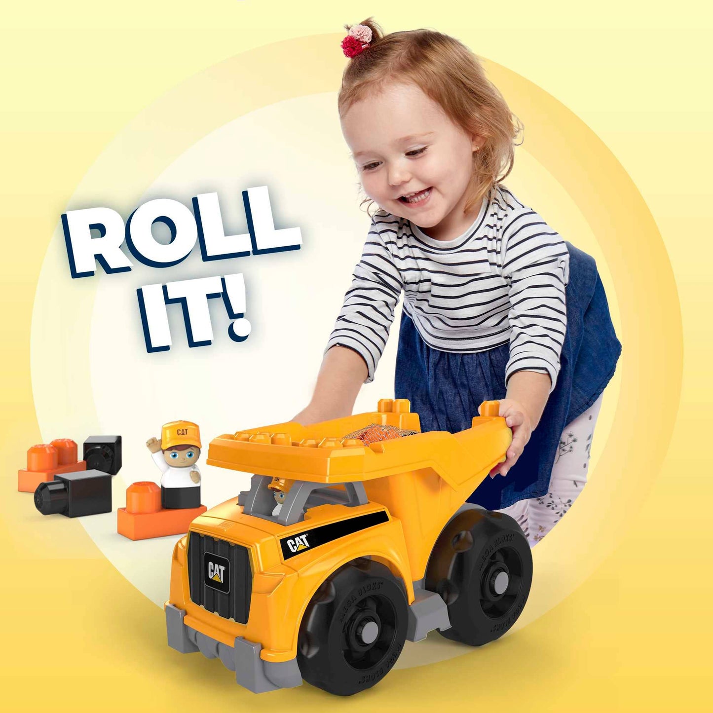 “Dump It” 🚙 MEGA™ Bloks CAT Large Dump Truck