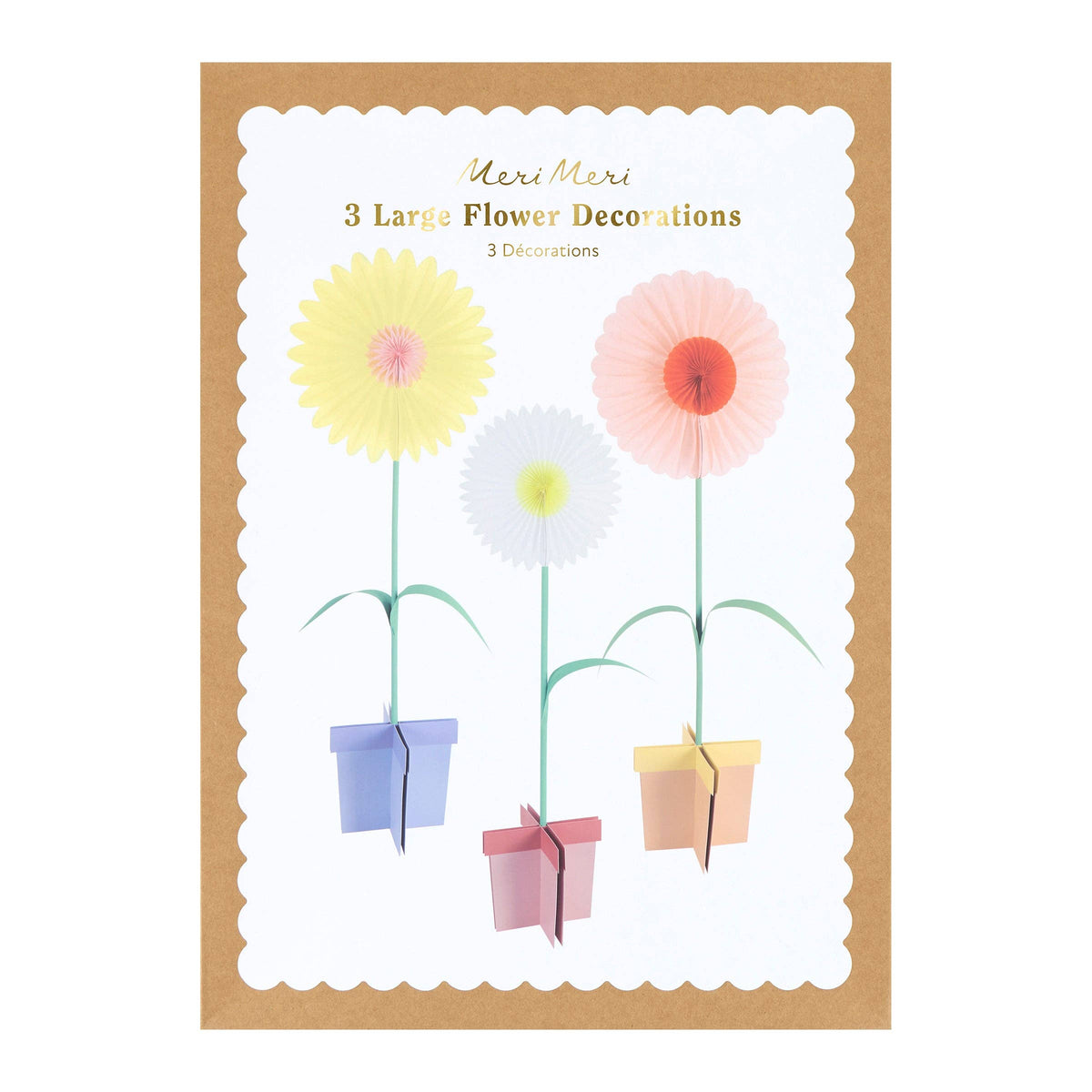 "Bloom Boom" 🌸 Large Stand-Up Flower Decorations by Meri Meri