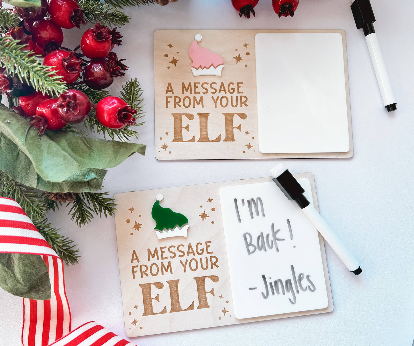 Christmas elf board idea with marker
