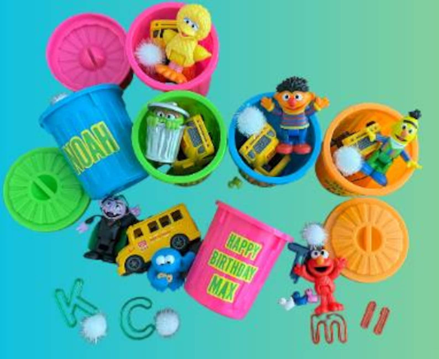 Sesame Street sensory playdough kit, glitter dough, alphabet molds, figurines, autism-friendly, 3+.