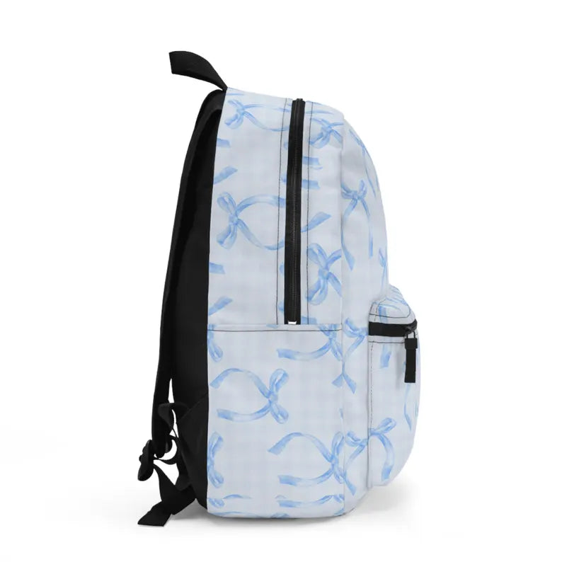 La Petit Bleu π Personalized Coquette Monogram Backpack