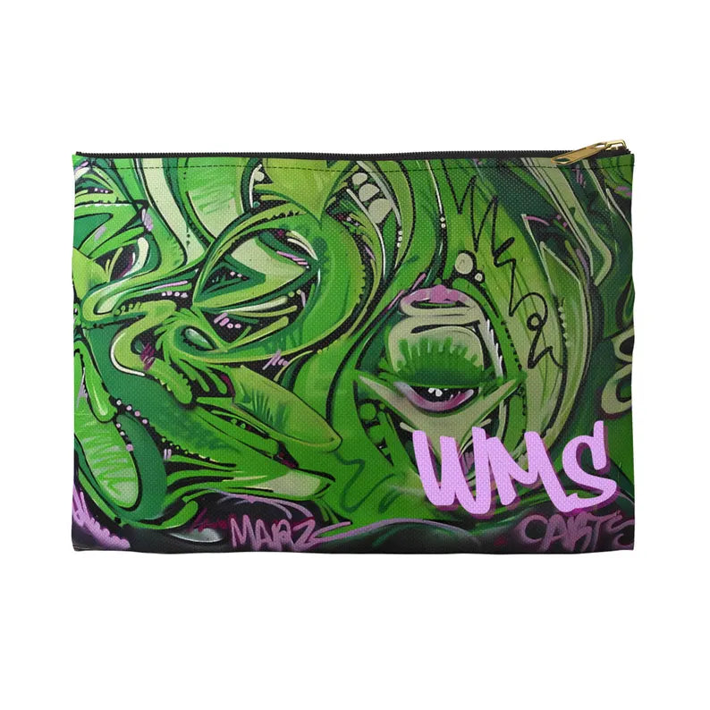 Off the Grid βοΈ Monogrammed Personalized Paisley Graffiti Pencil and Makeup Case