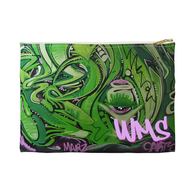 Off the Grid βοΈ Monogrammed Personalized Paisley Graffiti Pencil and Makeup Case