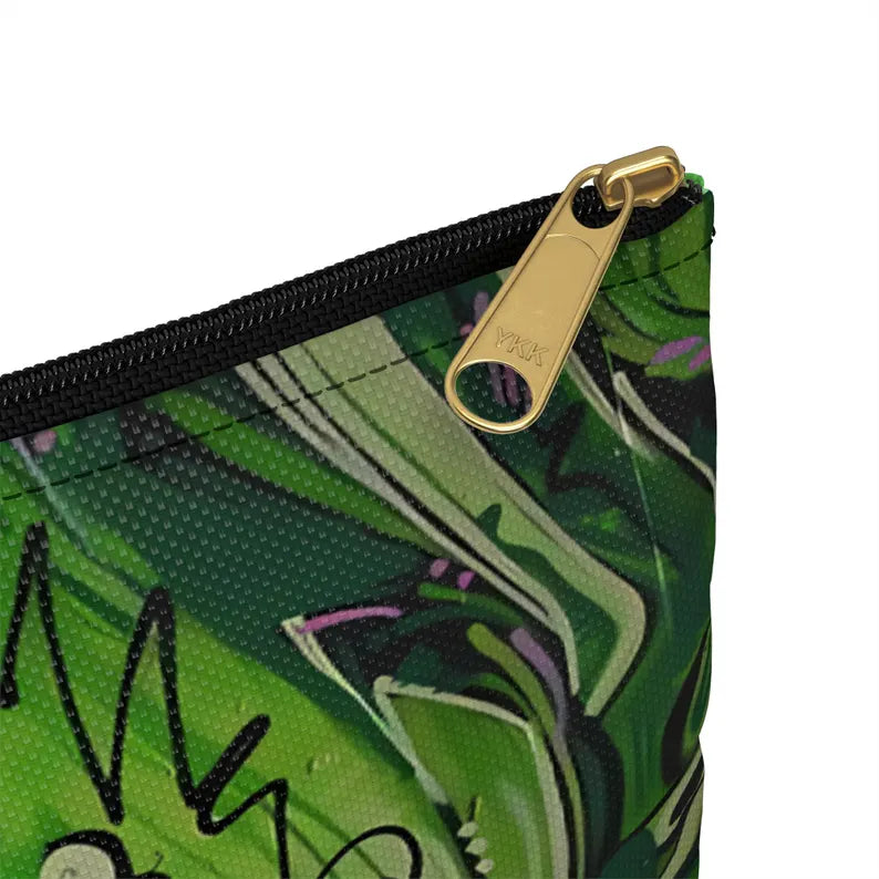 Off the Grid βοΈ Monogrammed Personalized Paisley Graffiti Pencil and Makeup Case