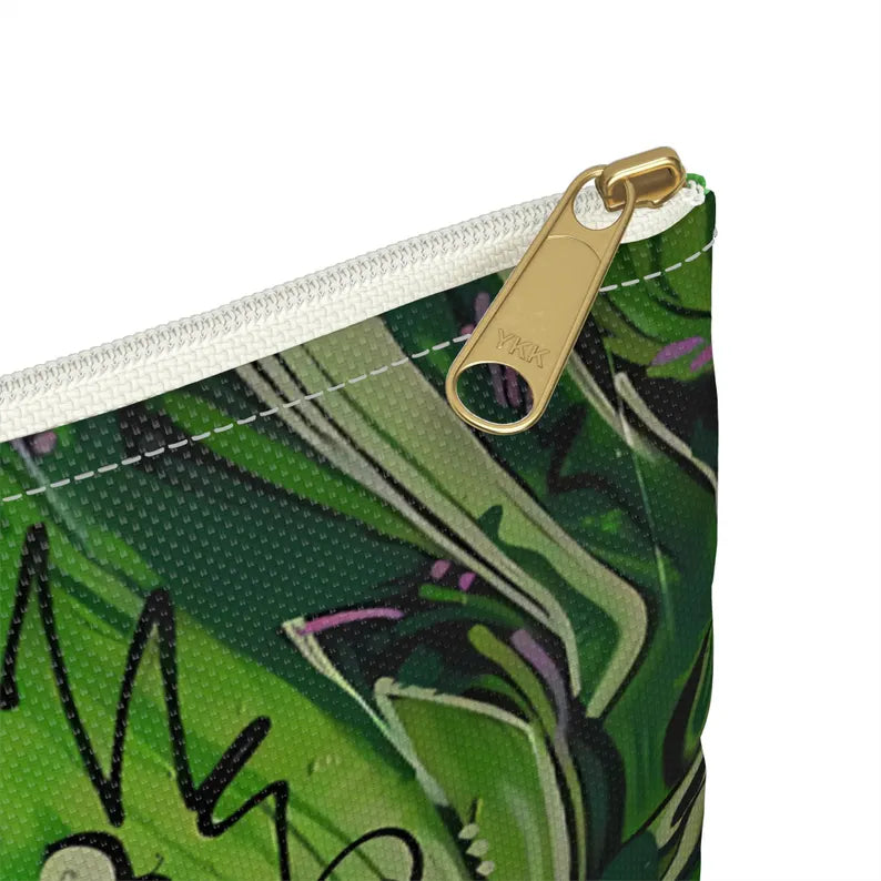Off the Grid βοΈ Monogrammed Personalized Paisley Graffiti Pencil and Makeup Case