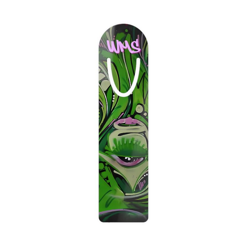 Off the Grid βοΈ Monogrammed Personalized Paisley Graffiti Bookmark