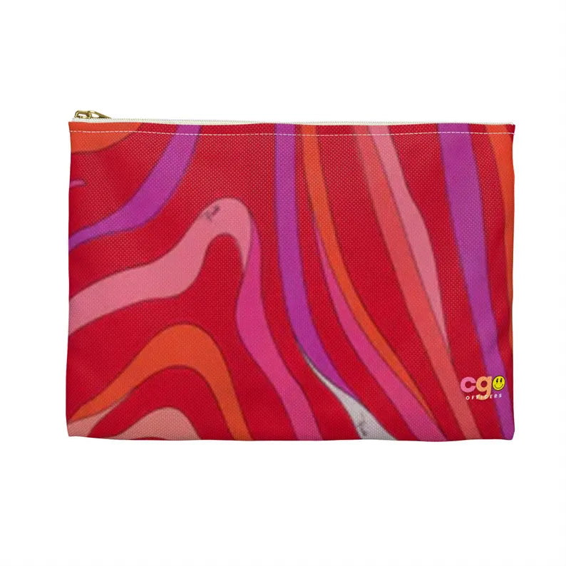 Maison Monogram πΈ Pink Custom Personalized Pencil and Makeup Case