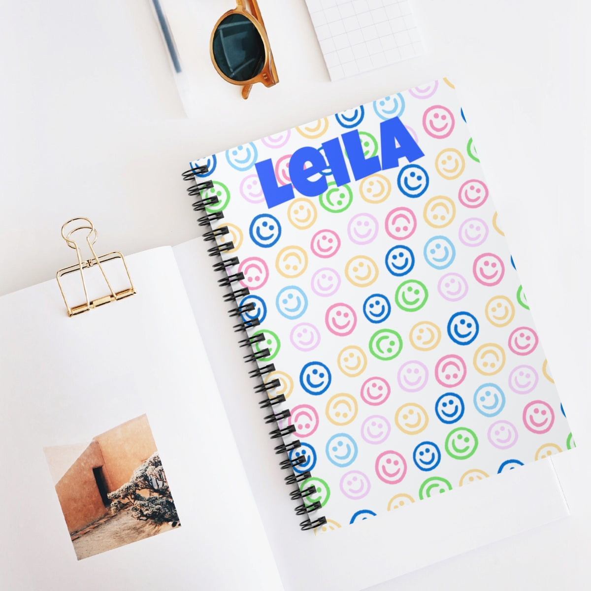 "All Smiles" ๐ Personalized Smiley Face Journal