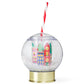 Shake up your holiday drinks with this 12 oz snow globe-shaped cup, featuring a holiday village and shakeable confetti. Perfect for festive parties or as a unique gift. BPA-free and hand wash only. Dimensions: 10.5" x 5" x 5" (including straw).
