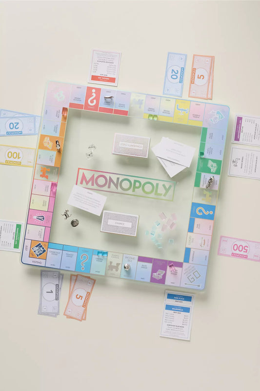 Aura Luxury Board Game with iridescent glass board