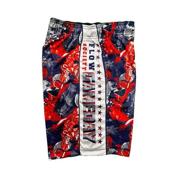 Boys Flow Game Day Football Attack Short: Red/Blue / Classic / Y XXS