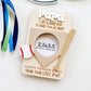 "Home Run Dad" ⚾️ Personalized Baseball Photo Magnet by Goldie Letter Company