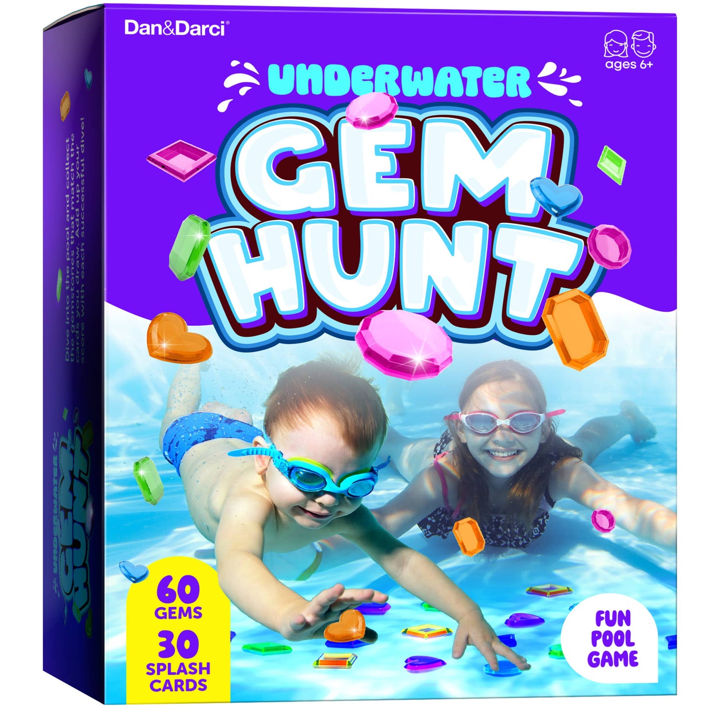 "Deep Dive" 💎 Underwater Gem Hunt Pool Diving Game by Dan&Darci