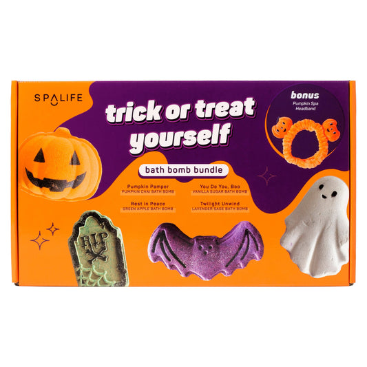 “Rest in peace” ⚰️ Halloween Bath Bomb Gift Set (4 plus bonus) by SpaLife