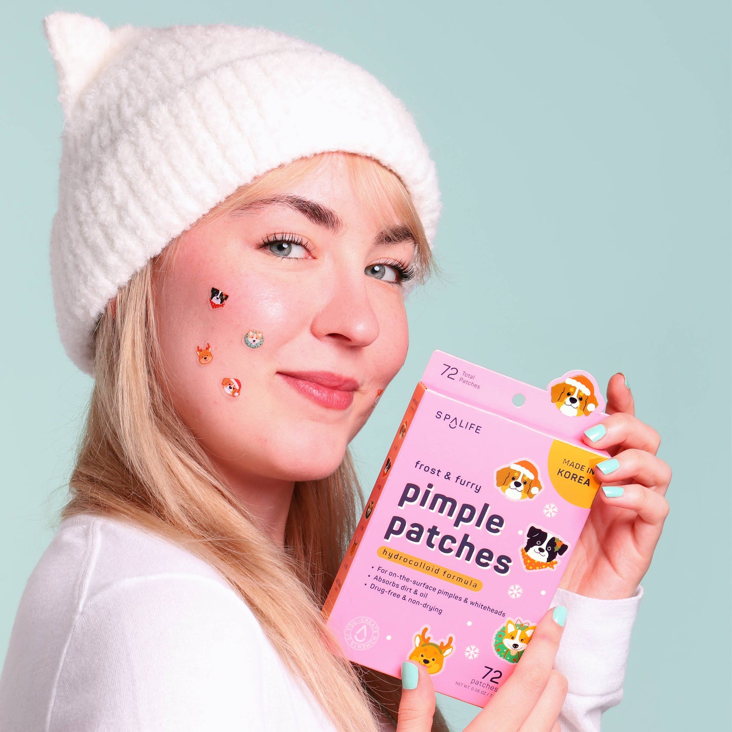 “Frosty & Furry Fix” 🐧❄️ Holiday Hydrocolloid Pimple Patches by SpaLife