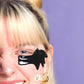 Detoxifying Undereye Masks with Charcoal, Tremella Mushroom, and Niacinamide - Helps Depuff and Brighten Dark Circles, Hydrogel Formula in Cute Bat Wing Shapes.