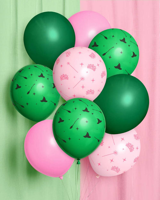 “Pop-ular” 💚💕 Wicked Inspired Balloon Pack (24 latex balloons) by xo, fetti