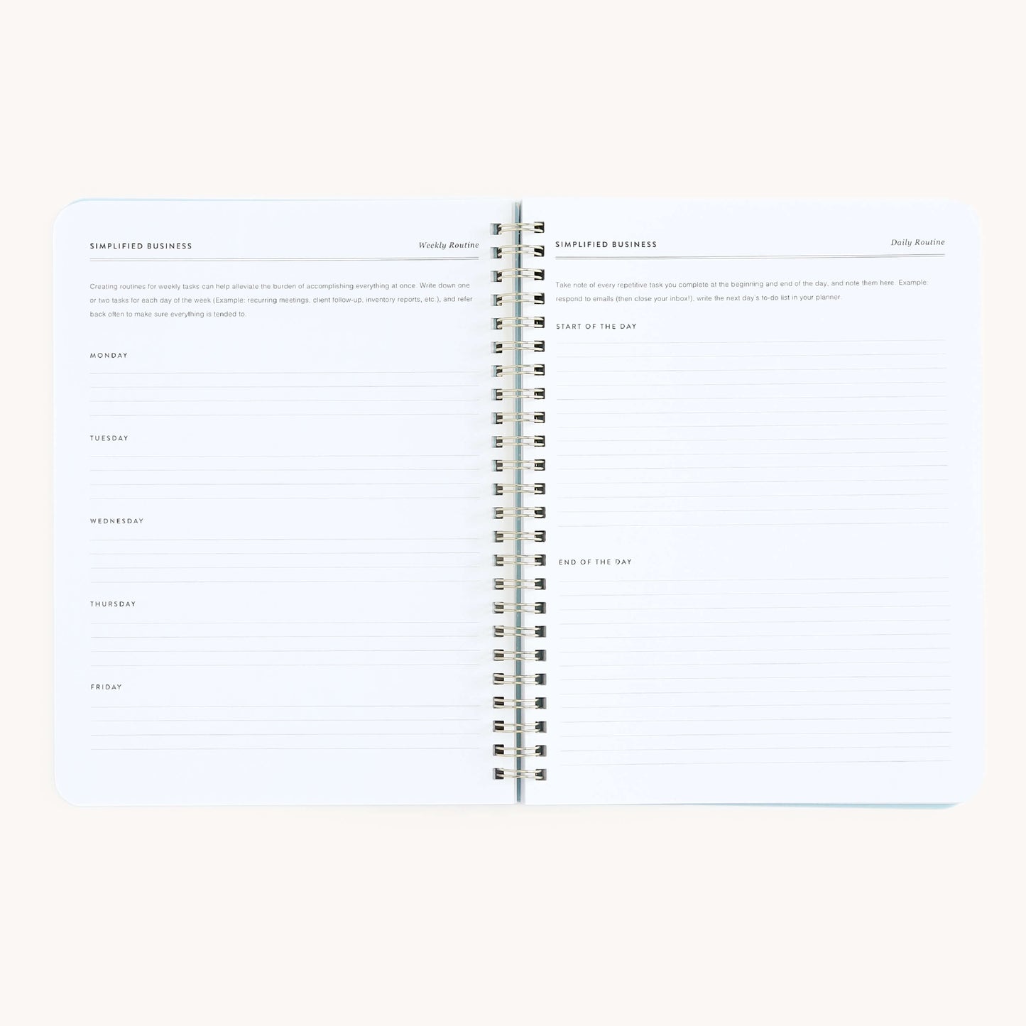 Workbook, Entrepreneurship