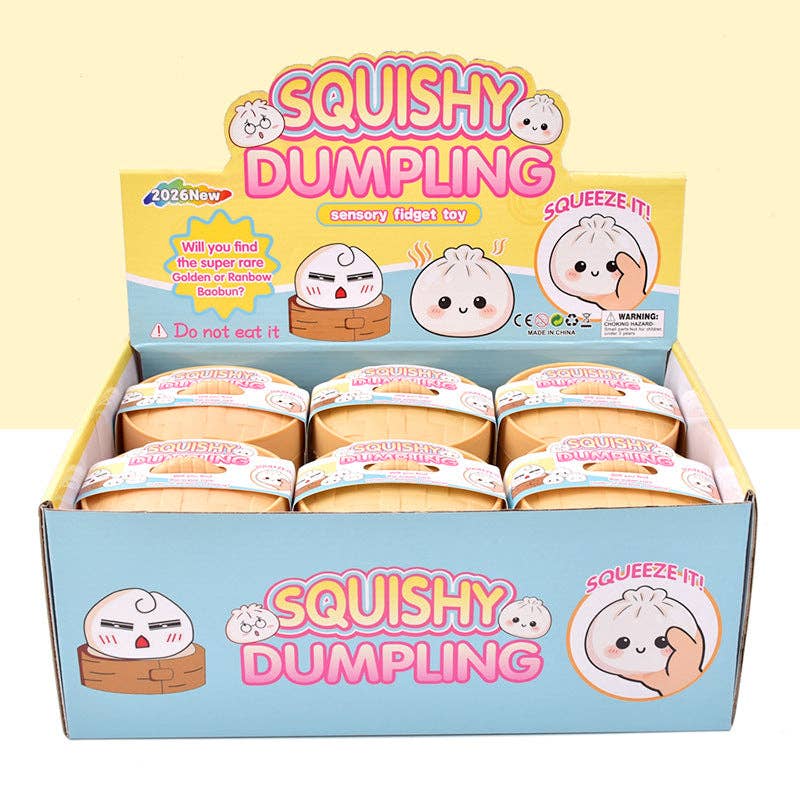 “Dumpling Drama” 🥟 Mystery Mini Squishy Dumpling Stress Toy by Auraquise