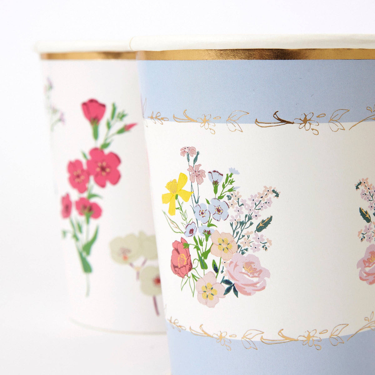 "Tea Time Garden" 🌺 English Garden Party Cups by Meri Meri