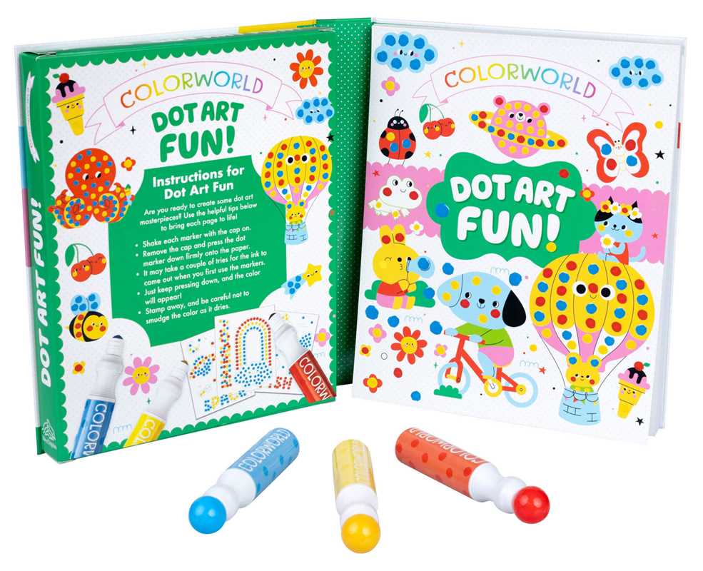 “Let’s Dot This!” 🎨✨ Jumbo Dot Art Coloring Kit by Editors of Silver Dolphin Books