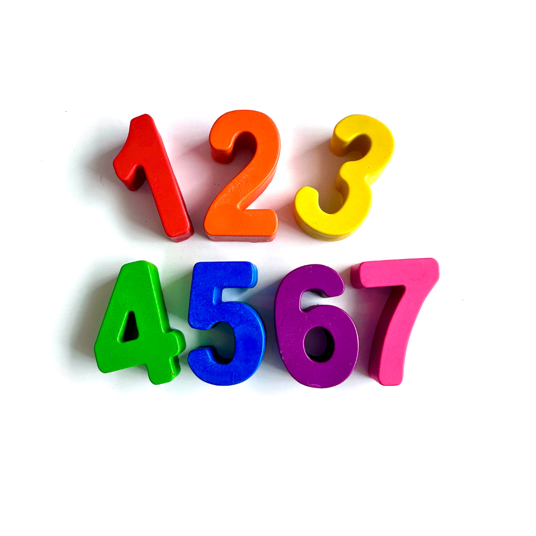 Learning number crayons for kids coloring activity