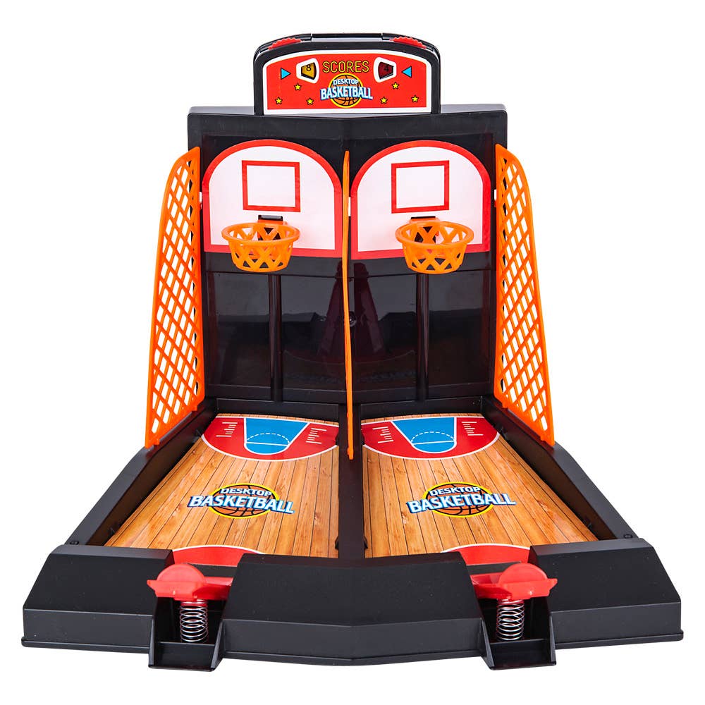 Mini hoop tabletop basketball set for office or home