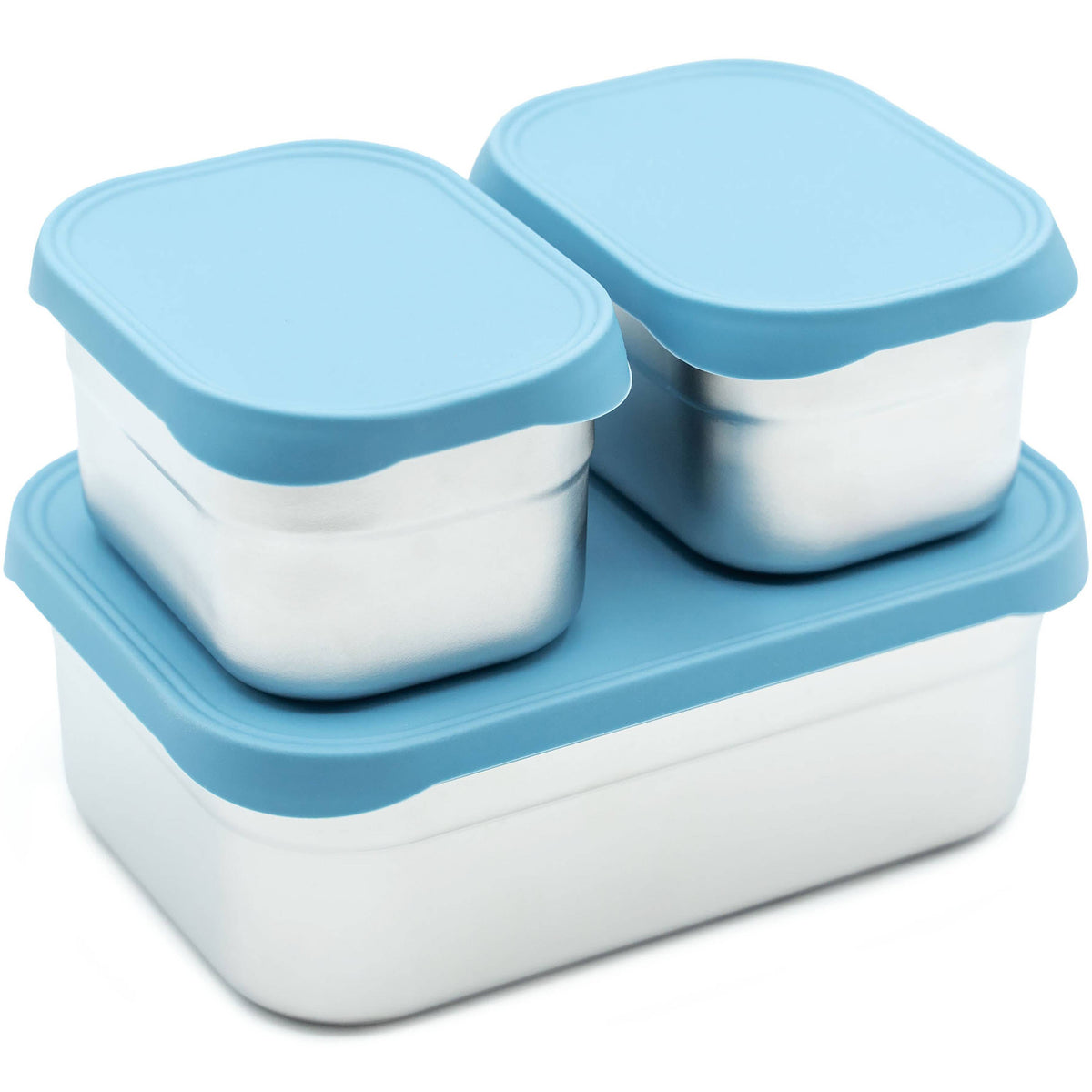 "Packed with Purpose" 🍱 Stainless Steel Bento Box Lunch Set with Silicone Lids by WeeSprout