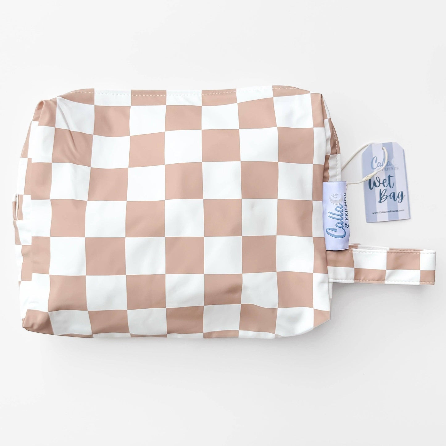 "Everything Wet" 💦 Brush Stripes Blue Wet Bag by Calla & Friends